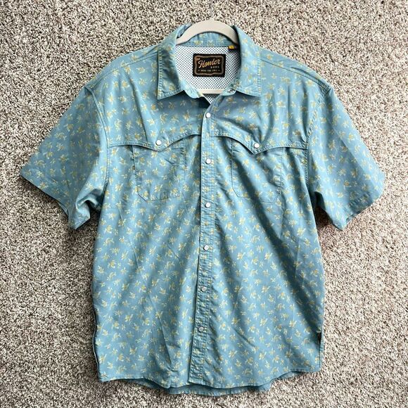 Howler Brothers Other - Howler Brothers Shirt Men’s L Floral Short Sleeve Double Pocket Snap Button Down
